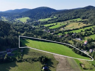Działka inwestycyjna 3,35 ha – Kamianna, k. Krynicy Zdrój
