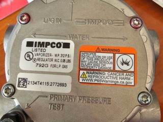 Parownik reduktor gazu LPG Linde oryginał części zamienne wózki widłowe